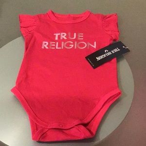 NWT Authentic True Religion Girls Onesie Size 18M